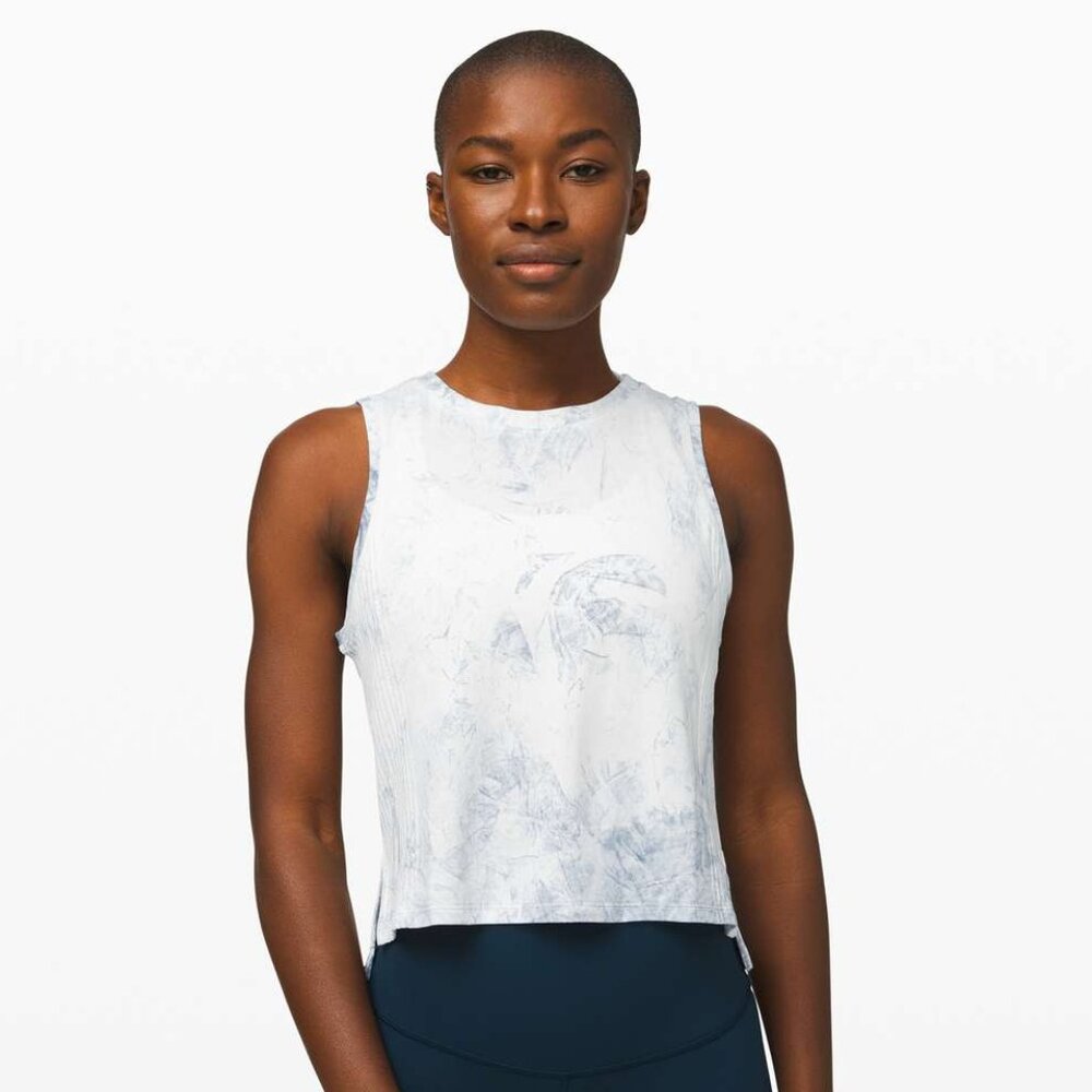 Lululemon Women's Train to Be Tank *Wash - Navy/White